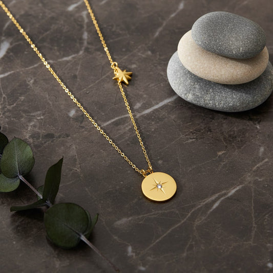 Starburst Disc Necklace