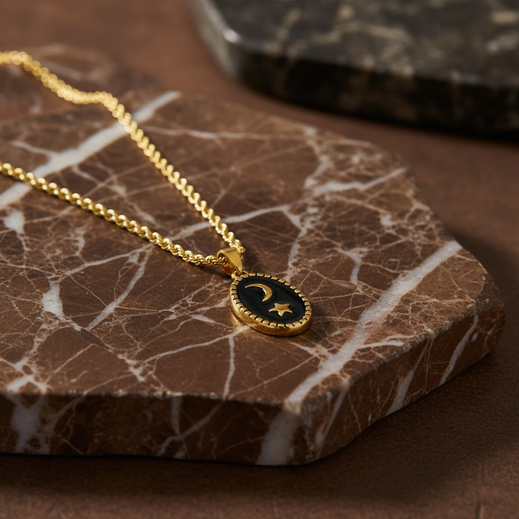 Layla Moon & Star Necklace