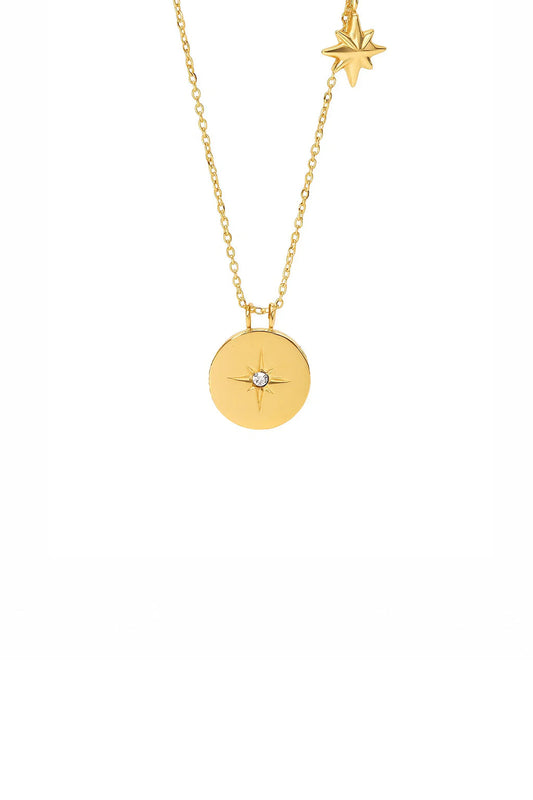 Starburst Disc  Necklace