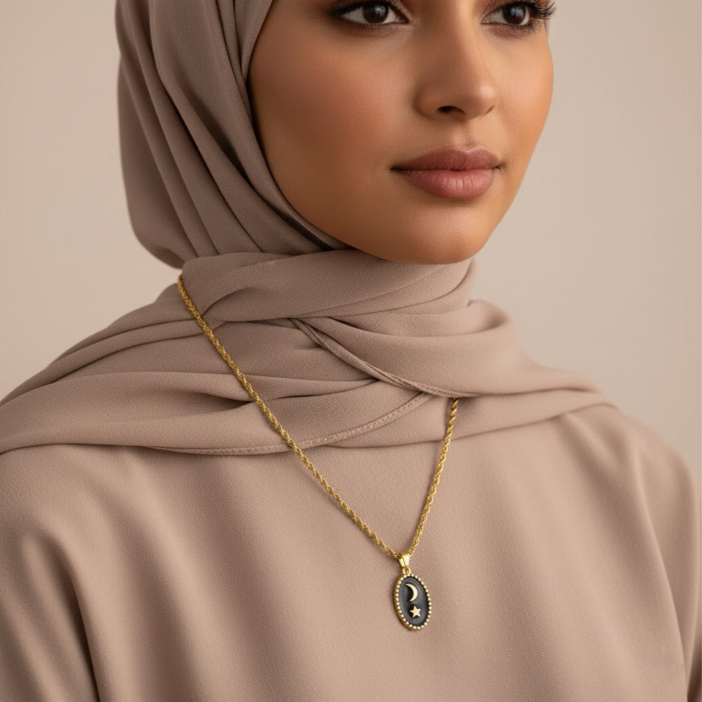 Layla Moon & Star Necklace