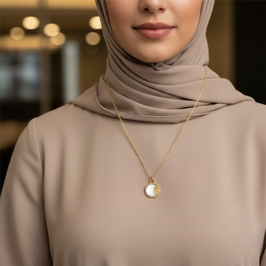 Shukr Crescent Dawn Necklace