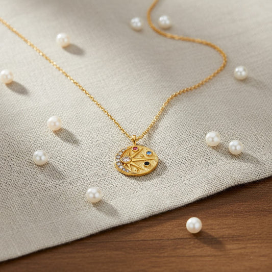 Rida Celestial Compass Necklace