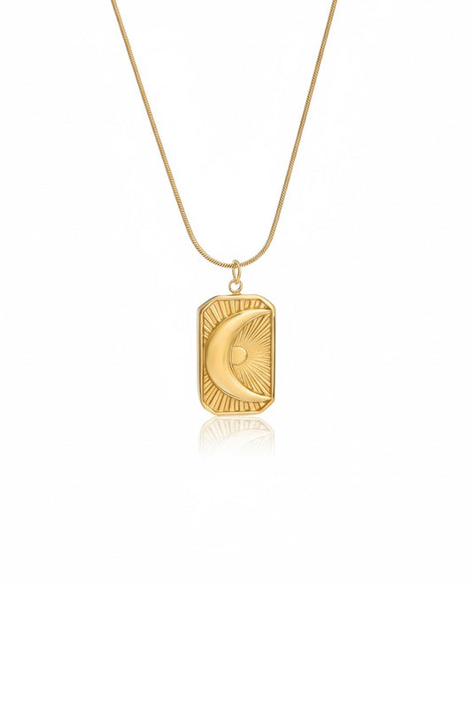 Hidaya Crescent Sun Necklace