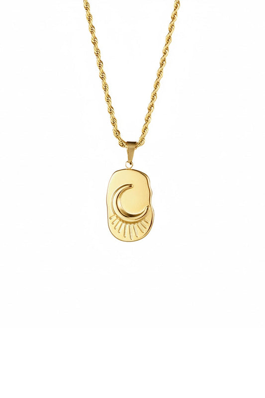 Tawbah Crescent Glow Necklace