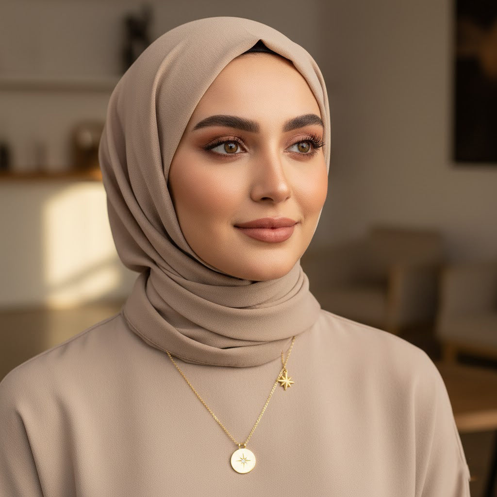 Starburst Disc  Necklace