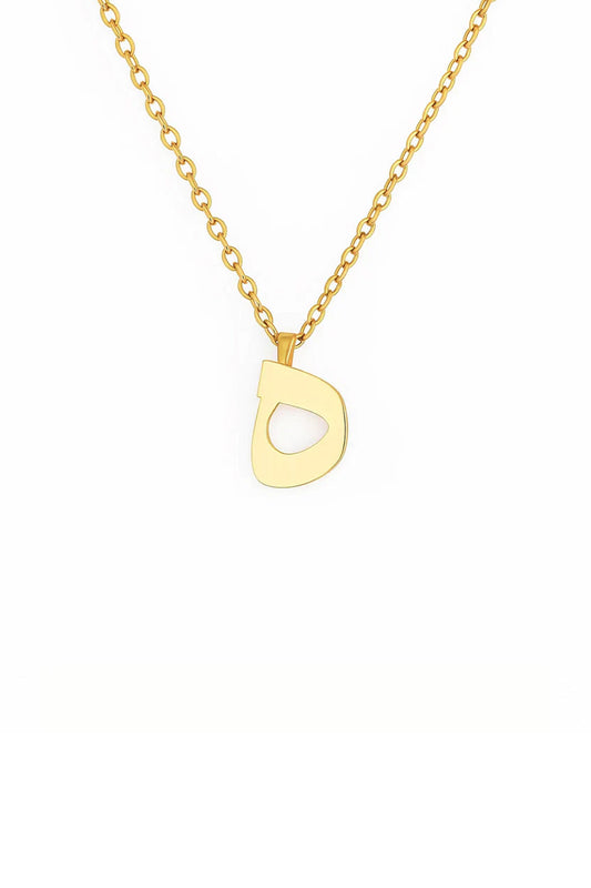 Minimalist Arabic Script Dal Necklace
