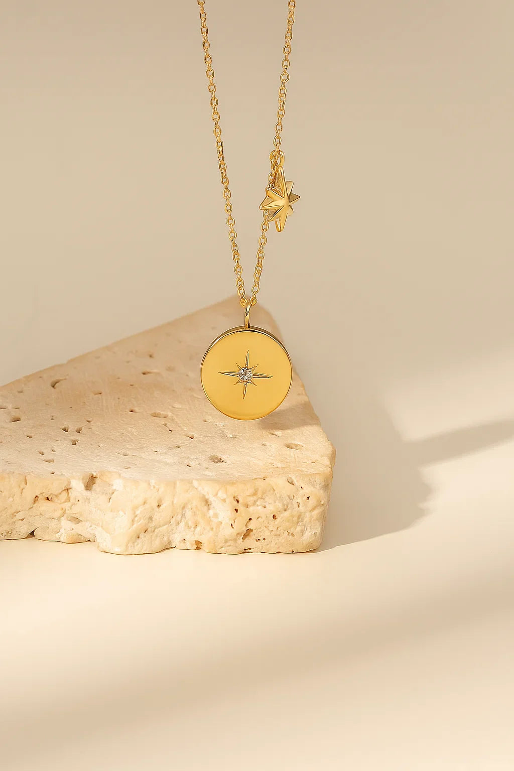 Starburst Disc  Necklace